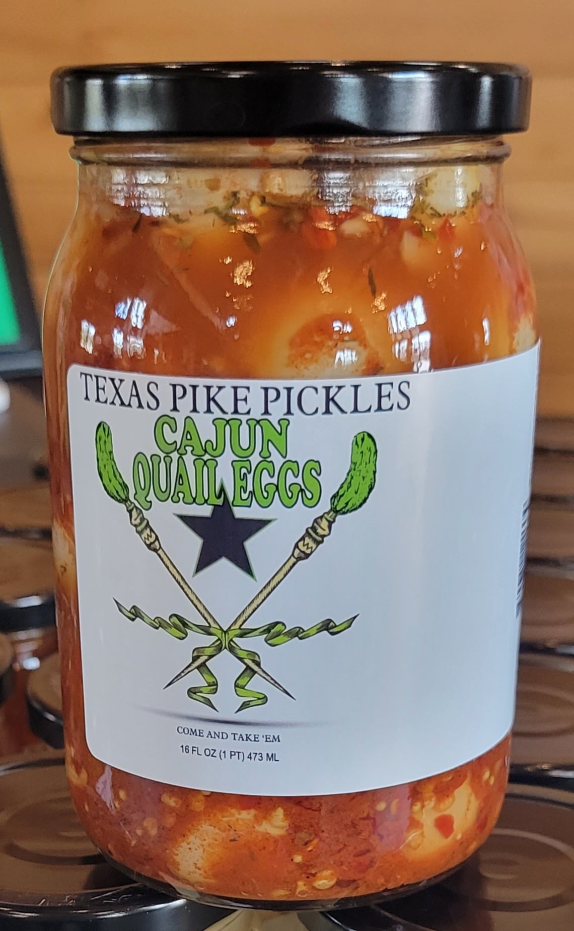 Cajun Pickled Quail Eggs