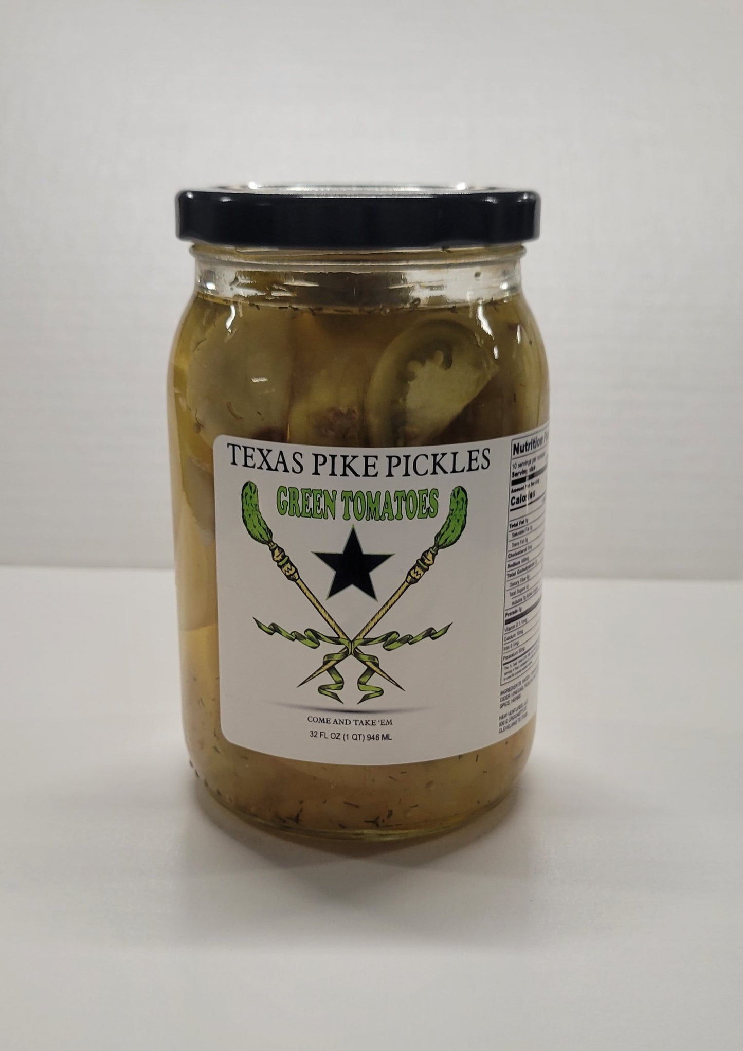 Pickled Green Tomatoes - 16oz (limited quantities available)