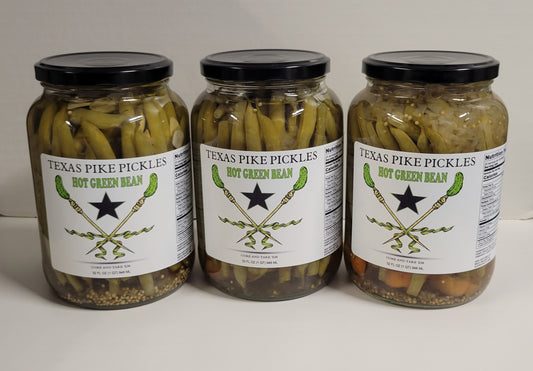Hot Pickled Green Beans-3pk