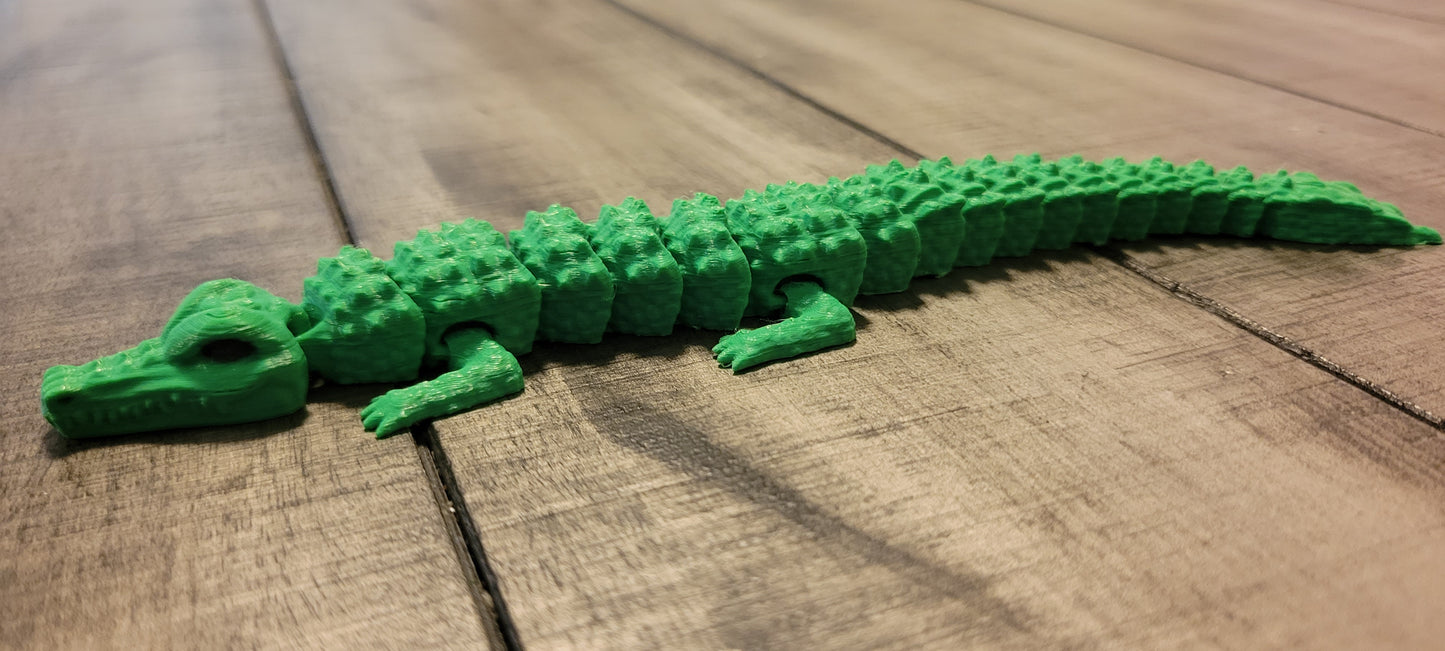 3D Printed Crocodile