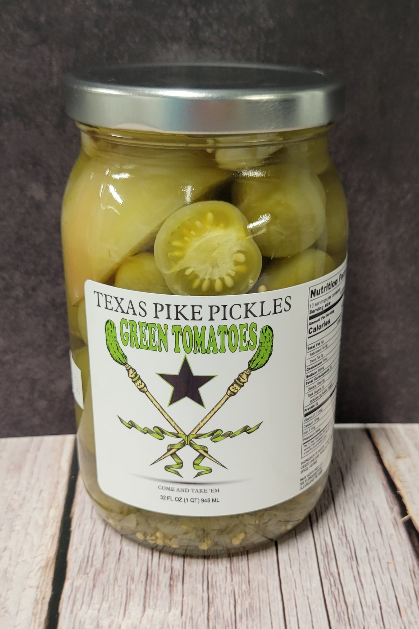 Pickled Green Tomatoes - 16oz (seasonal)