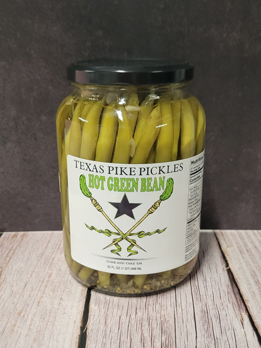 Hot Pickled Green Beans - 32oz