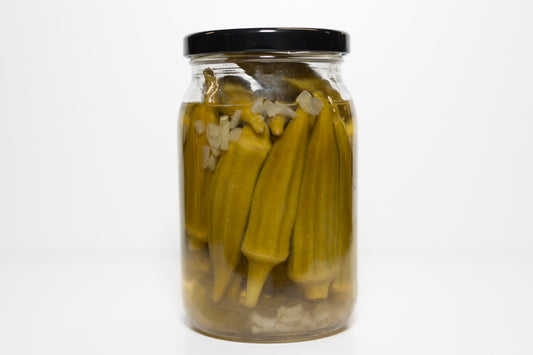 Hot Pickled Okra - 16 oz