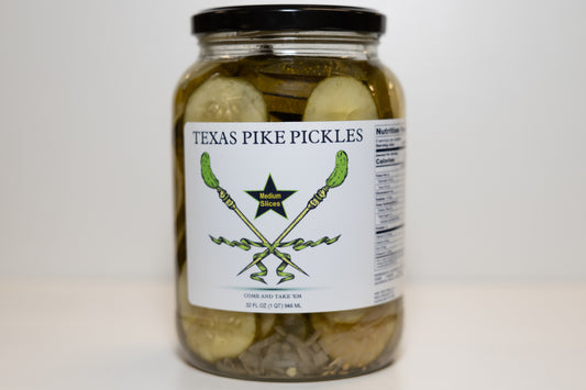 Medium Heat Dill Pickle Slices - 32 oz