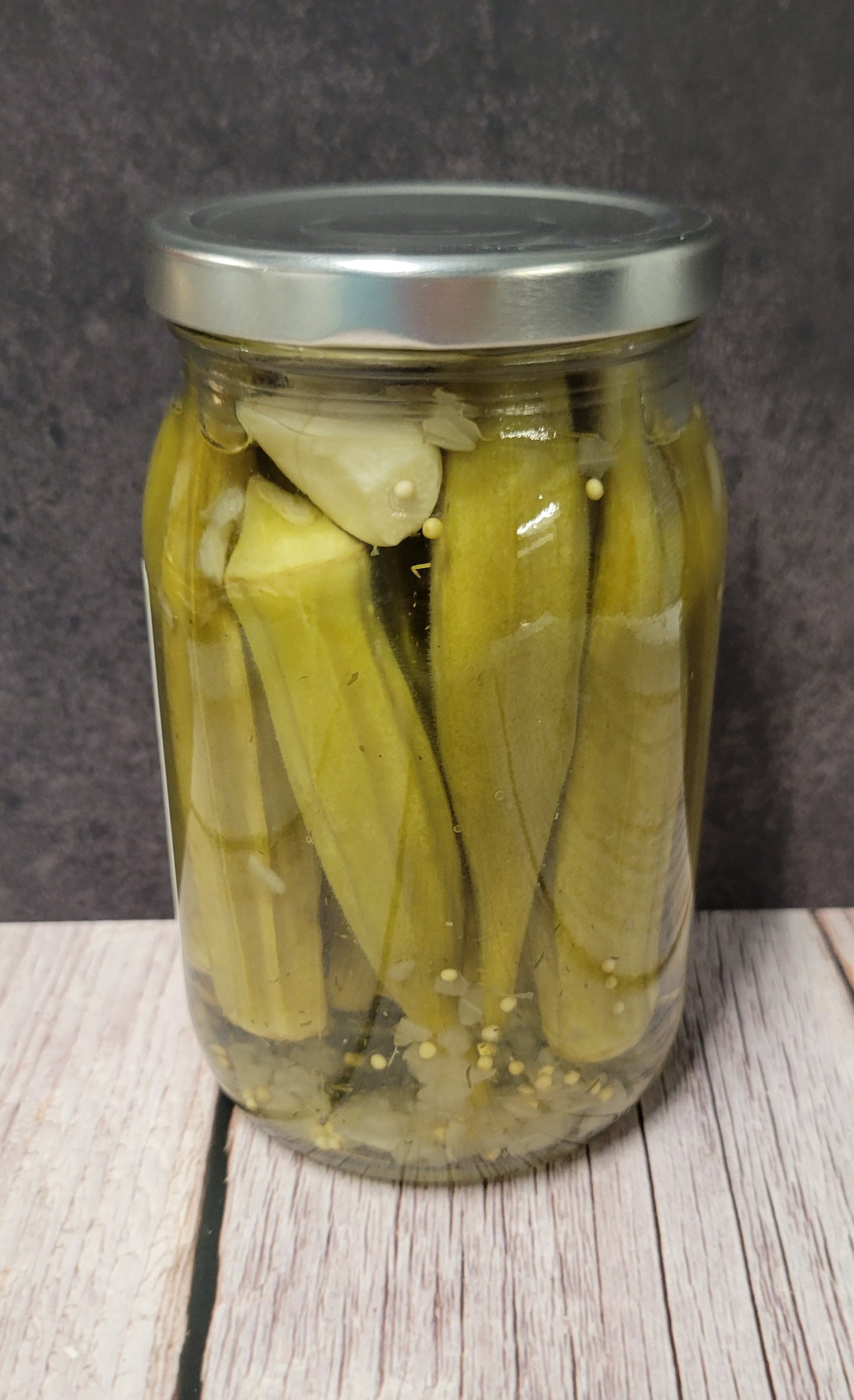 Regular Pickled Okra - 16 oz