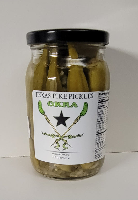 Regular Pickled Okra - 16 oz